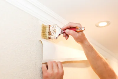 Pose de papier peint à Villefort — revêtements muraux et toiles de verre